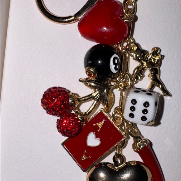 Persimmon Gold and Red Charm Keychain/Bag Charm NIB - Picture 5 of 5
